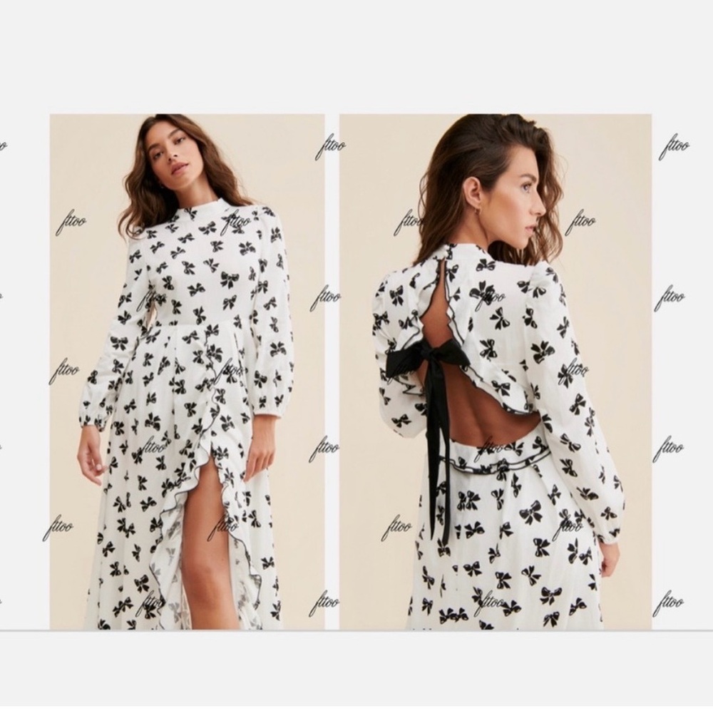 Sister Jane Brooklyn Bow Maxi Dress Size 8